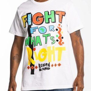 The Reason Fight For What's Right Crew Tee  L NWT